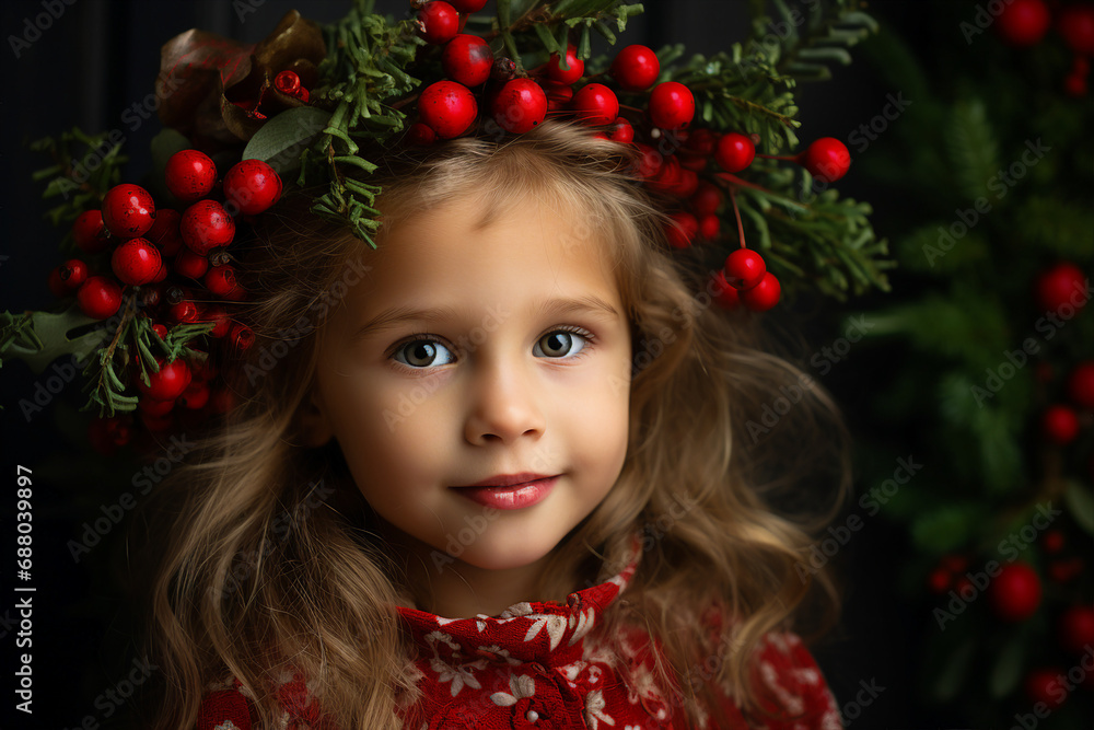 Generative AI. Young boy girl enjoy winter holidays xmas x mas eve decorated room Generative AI. Young boy girl enjoy winter holidays xmas x mas eve decorated room