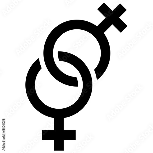 Gay symbol icon. Solid design. For presentation, graphic design, mobile application.