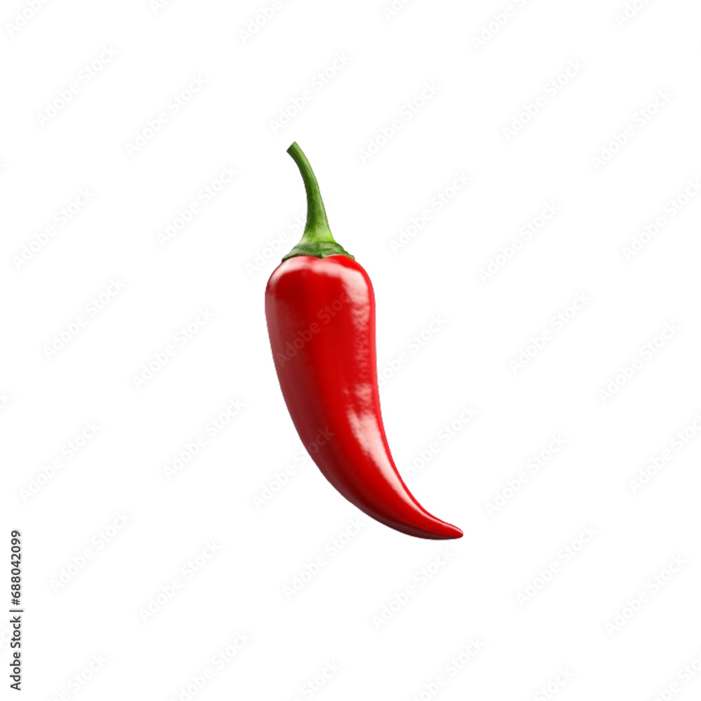 Red hot chili pepper isolated on transparent and white background, png Red hot chili pepper isolated on transparent and white background, png