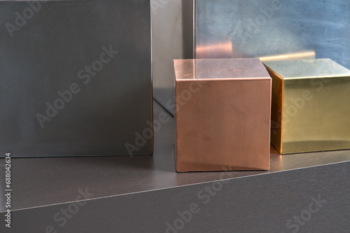 Bronze Würfel Dekoration Element