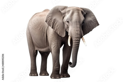 Big elephant  full body - Isolated  no background