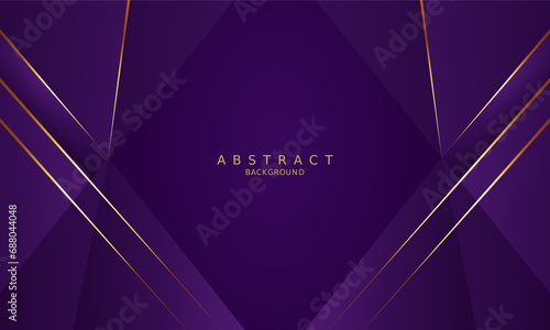 dark purple and gold lines luxury premium background.