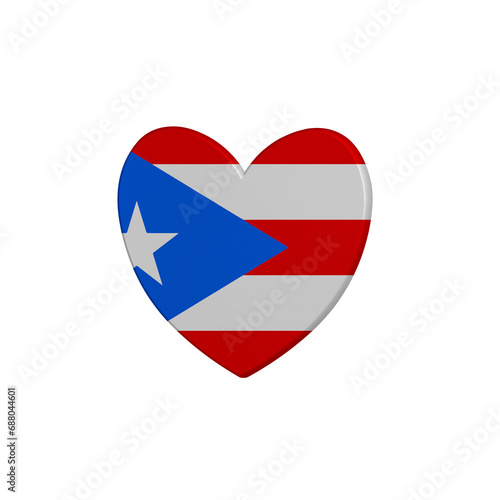 Free Download World countries. Heart element on white background. Puerto Rico - GFXLoad