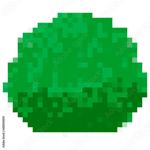green pixel block