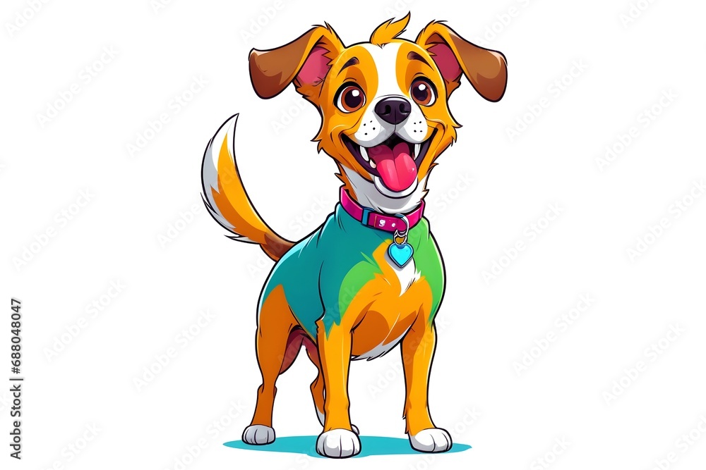 A Cartoonish Dog in a Playful Pose (JPG 300Dpi 10800x7200) A Cartoonish Dog in a Playful Pose (JPG 300Dpi 10800x7200)