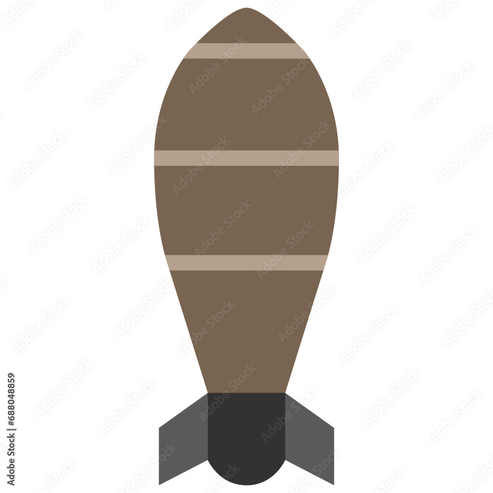 Aerial bombing icon. Flat design. For presentation, graphic design, mobile application. Aerial bombing icon. Flat design. For presentation, graphic design, mobile application.