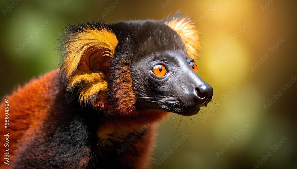 Obraz premium Aye-aye portrait, wildlife photography