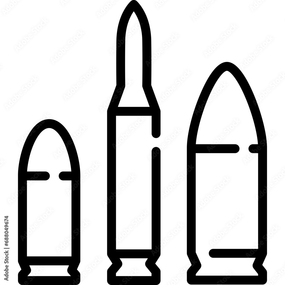 Bullets icon. Outline design. For presentation, graphic design, mobile application. Bullets icon. Outline design. For presentation, graphic design, mobile application.