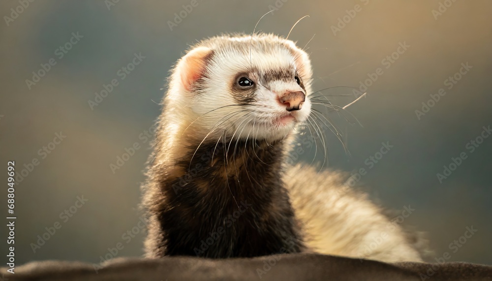 A Ferret portrait, wildlife photography A Ferret portrait, wildlife photography