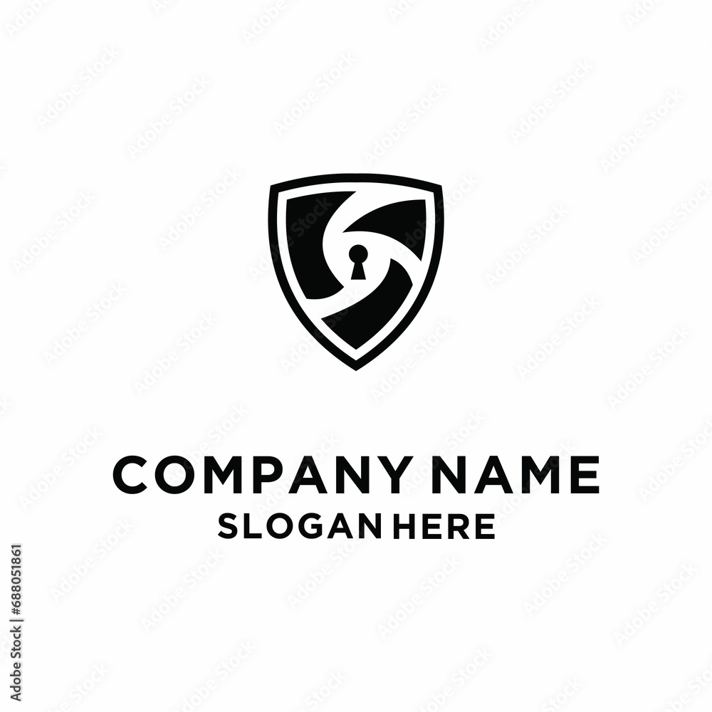 security shield icon, security shield logo with padlock sign. Security shield symbol. Vector illustration. security shield icon, security shield logo with padlock sign. Security shield symbol. Vector illustration.