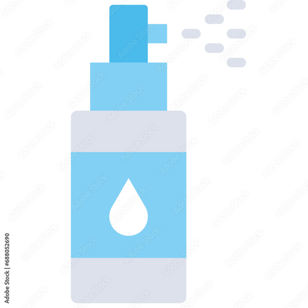 Facial spray icon. Flat design. For presentation, graphic design, mobile application.