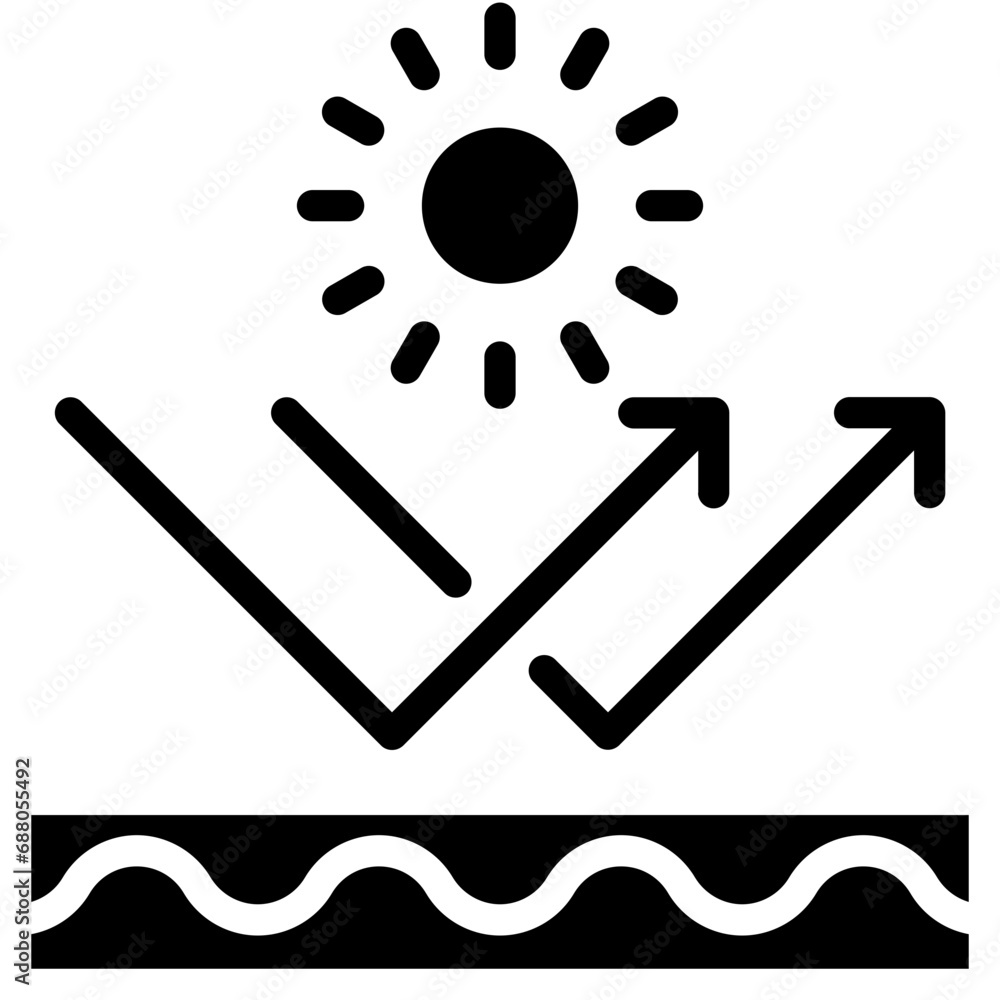 UV protection icon. Solid design. For presentation, graphic design, mobile application. UV protection icon. Solid design. For presentation, graphic design, mobile application.