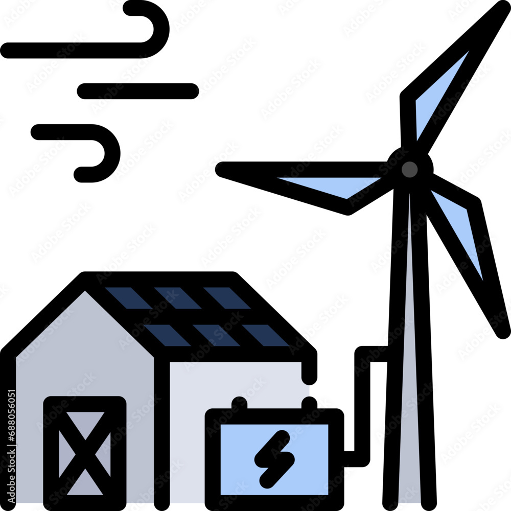 Green energy solutions icon. Filled outline design. For presentation, graphic design, mobile application. Green energy solutions icon. Filled outline design. For presentation, graphic design, mobile application.