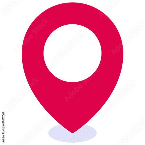 Round Location Pin Icon