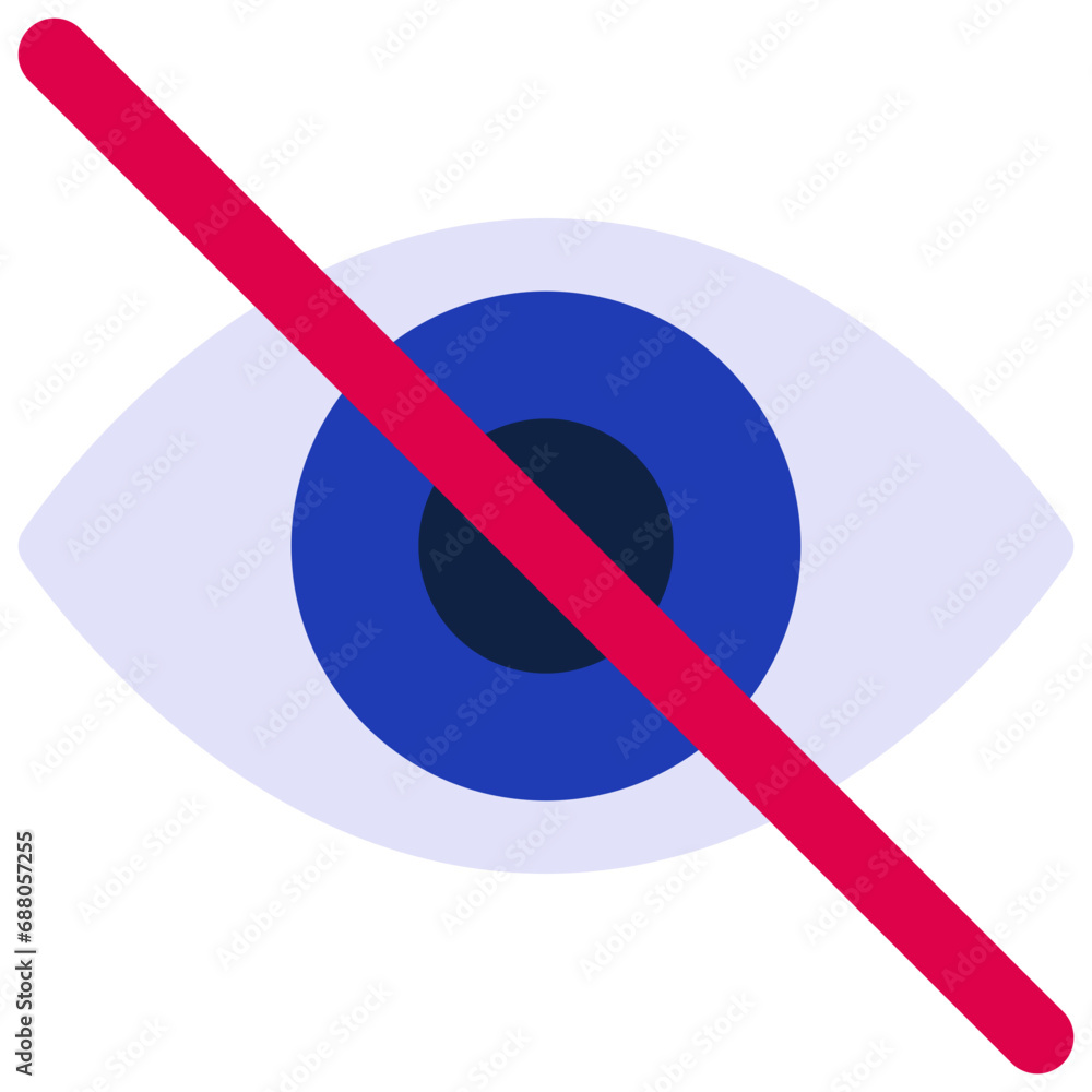 Hidden Private Eye Icon Hidden Private Eye Icon