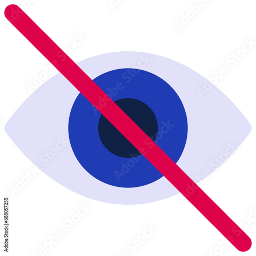 Hidden Private Eye Icon