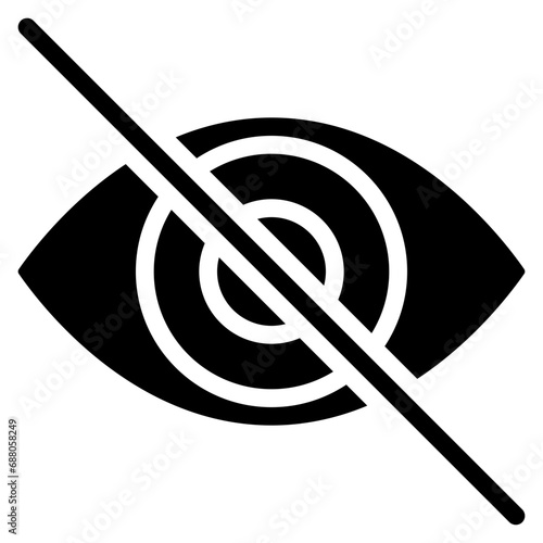 Hidden Private Eye Icon