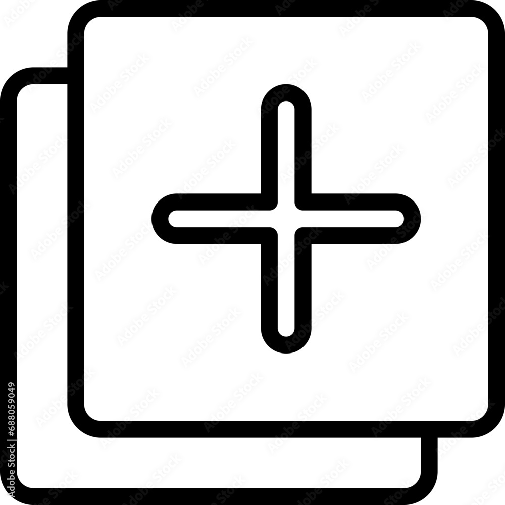 Obraz premium New Plus Sign Icon