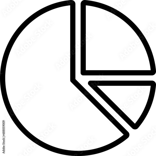 Broken Up Pie Chart Icon