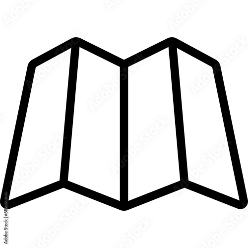 Folded Page Map Icon