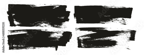 Hand Drawn Flat Sponge Regular Artist Brush Long Background Mix High Detail Abstract Vector Background Mix Set 