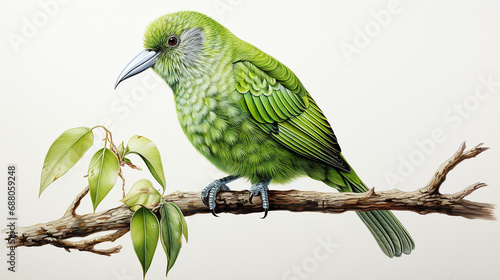 3d rendered photo of bird made with generative AI photo