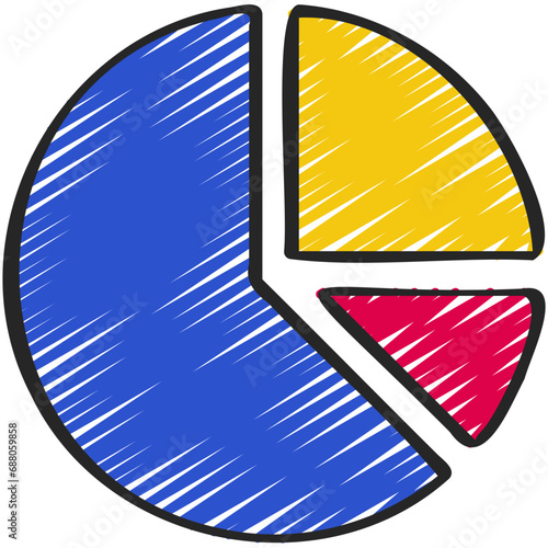 Broken Up Pie Chart Icon