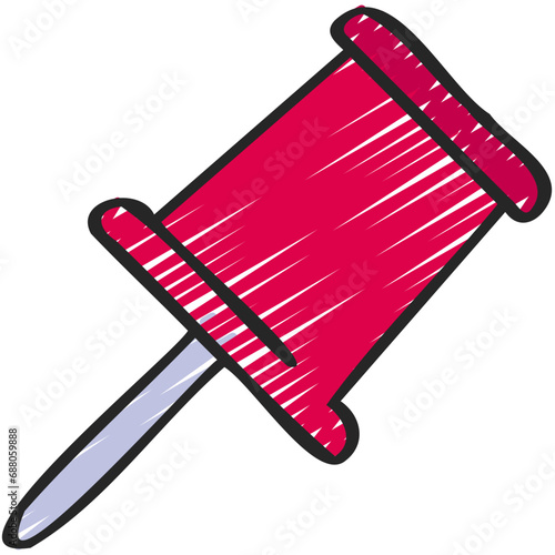 Push Pin Tack Icon