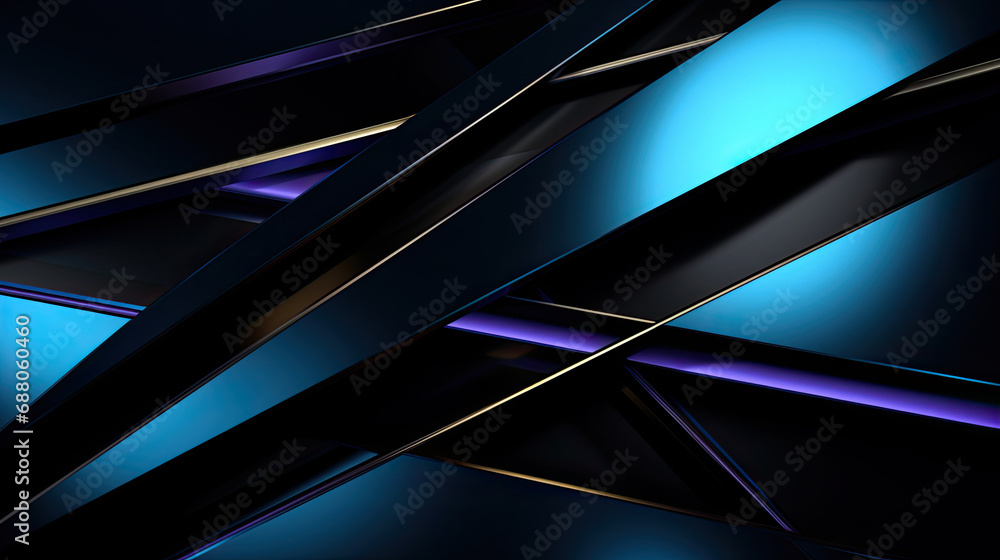 modern abstract minimalist shiny black and blue linear intersecting patterns and shapes in light emerald and purple style modern abstract minimalist shiny black and blue linear intersecting patterns and shapes in light emerald and purple style