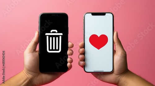 Swipe left, swipe right: modern love photo