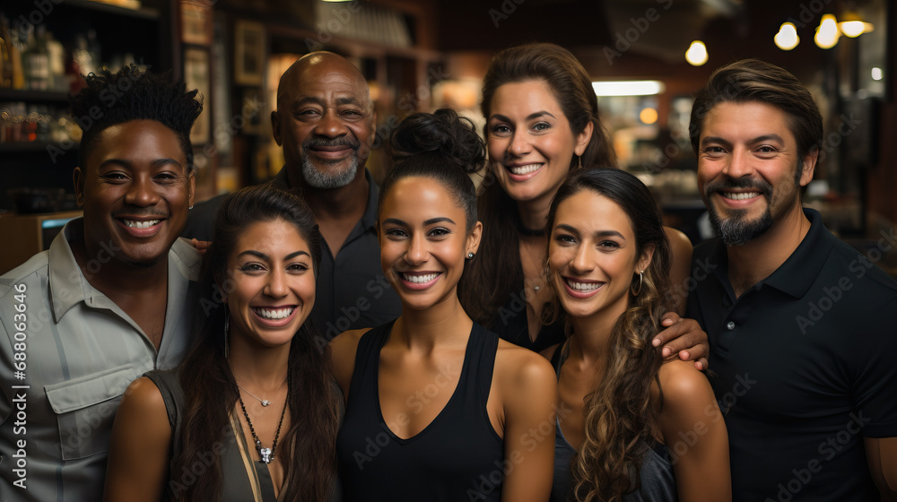 Obraz premium Diverse Workforce: Multicultural Group in Business Setting