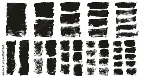 Hand Drawn Flat Paint Brush Thick Long   Short Background Mix High Detail Abstract Vector Background MEGA Mix Set 