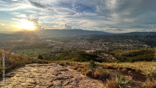Sunset View from Mirador, Overlooking Villa de Leyva photo