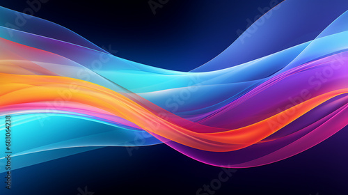 Vibrant Colorful Lines Abstract Business Presentation