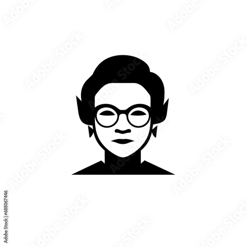 Rosa Parks, human rights activist, black and white icon