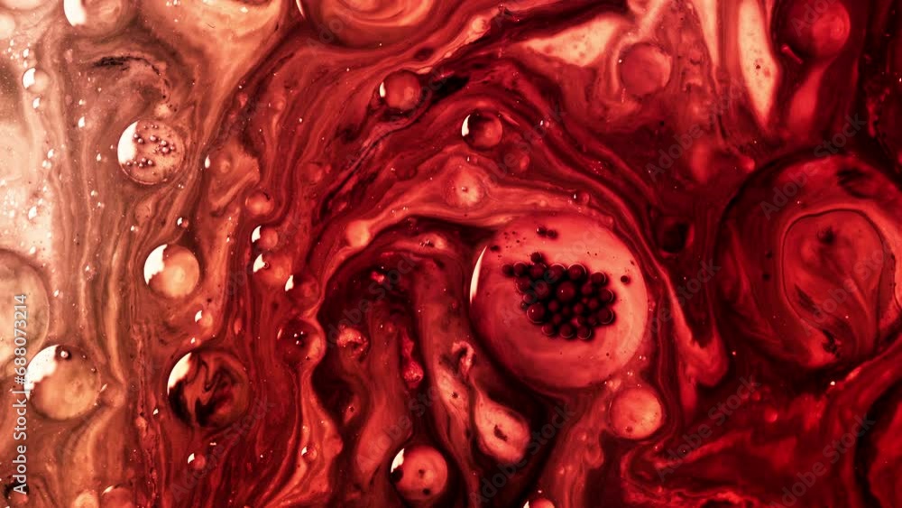 Abstract art of mixing colors of red black and shades. Background video compose. High quality 4k footage Abstract art of mixing colors of red black and shades. Background video compose. High quality 4k footage