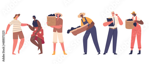 Winemakers Male and Female Characters Are Artisans Of The Vine, Crafting Exquisite Blends With Expertise