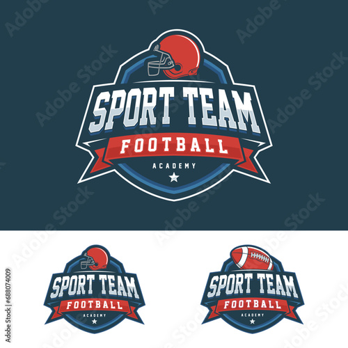 american football logo sport, emblem collection, football vector illustration