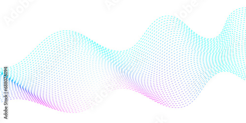 abstract background with waves carve blue dynamic line . abstract geometric particle wave design.