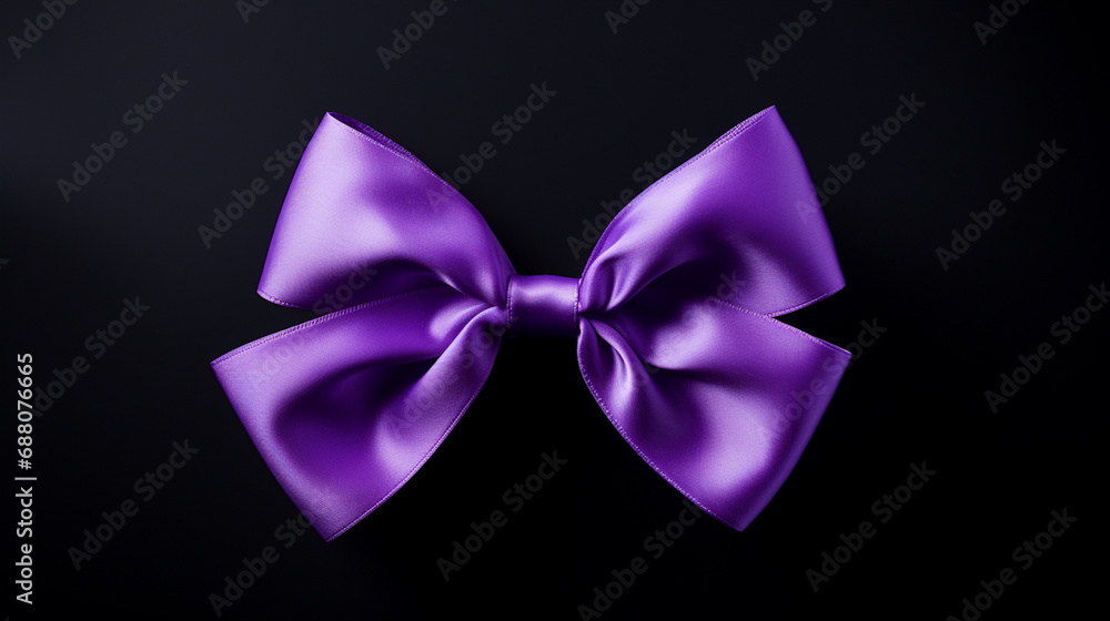 purple bow on black background purple bow on black background