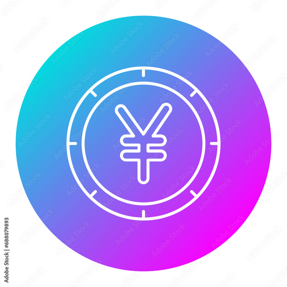 Obraz premium Yen Currency Icon