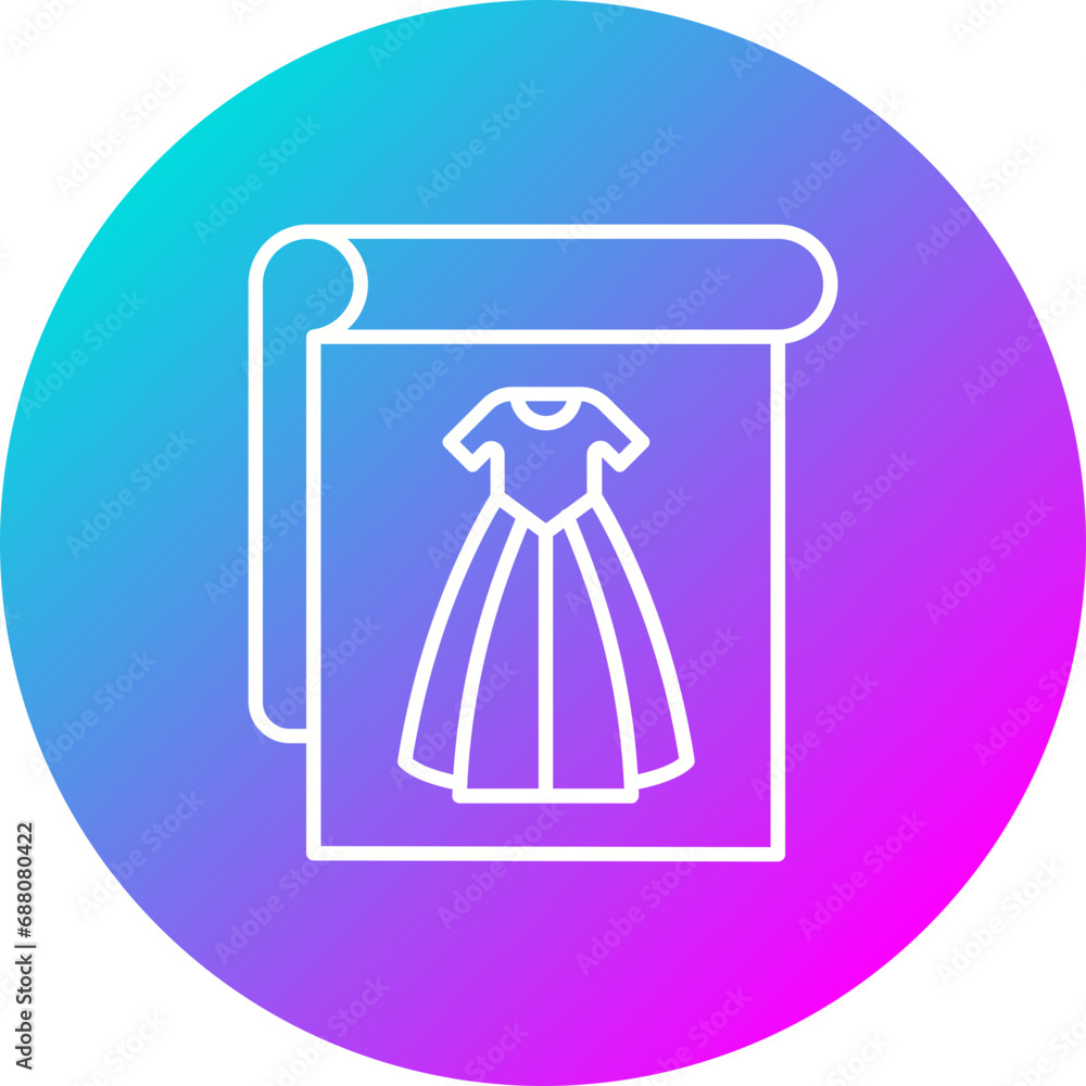 Dress Sketch Icon Dress Sketch Icon