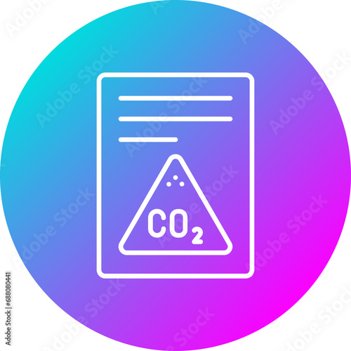 Carbon dioxide Report Icon