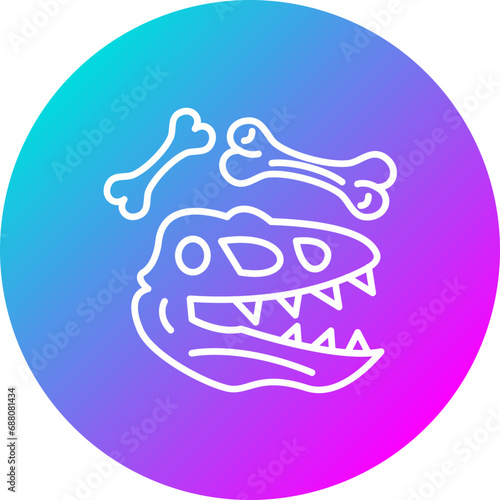 Dinosaur Fossil Icon