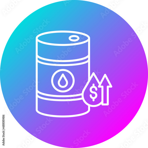 Oil Price Increase Icon