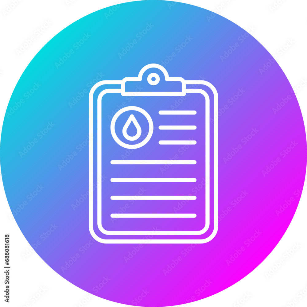 Oil Data Report Icon Oil Data Report Icon
