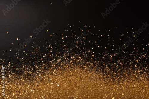 New Year with Gold Glitter