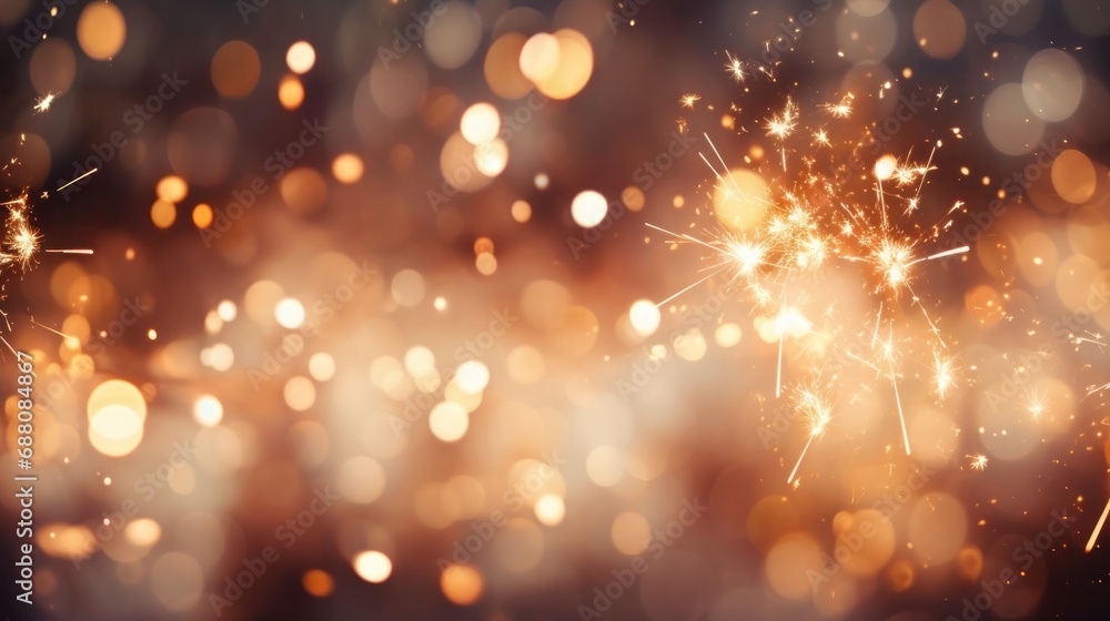 bokeh lights on fireworks background, Advertisement, Print media, Illustration, Banner, for website, copy space, for word, template, presentation bokeh lights on fireworks background, Advertisement, Print media, Illustration, Banner, for website, copy space, for word, template, presentation