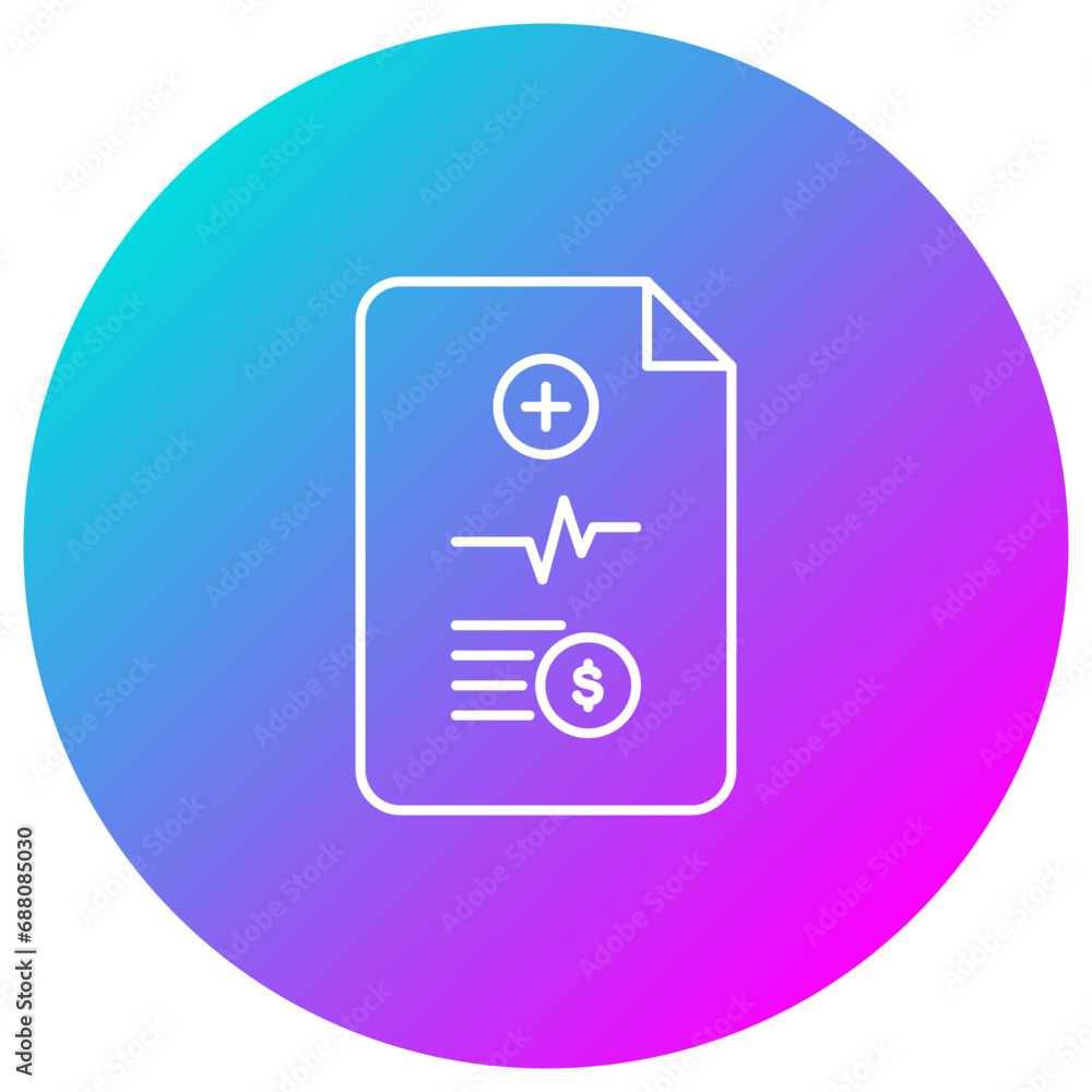 Medicine Bill Icon Medicine Bill Icon