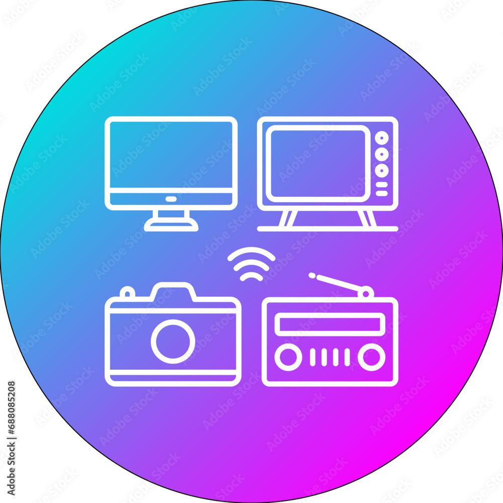 Mass Media Icon Mass Media Icon